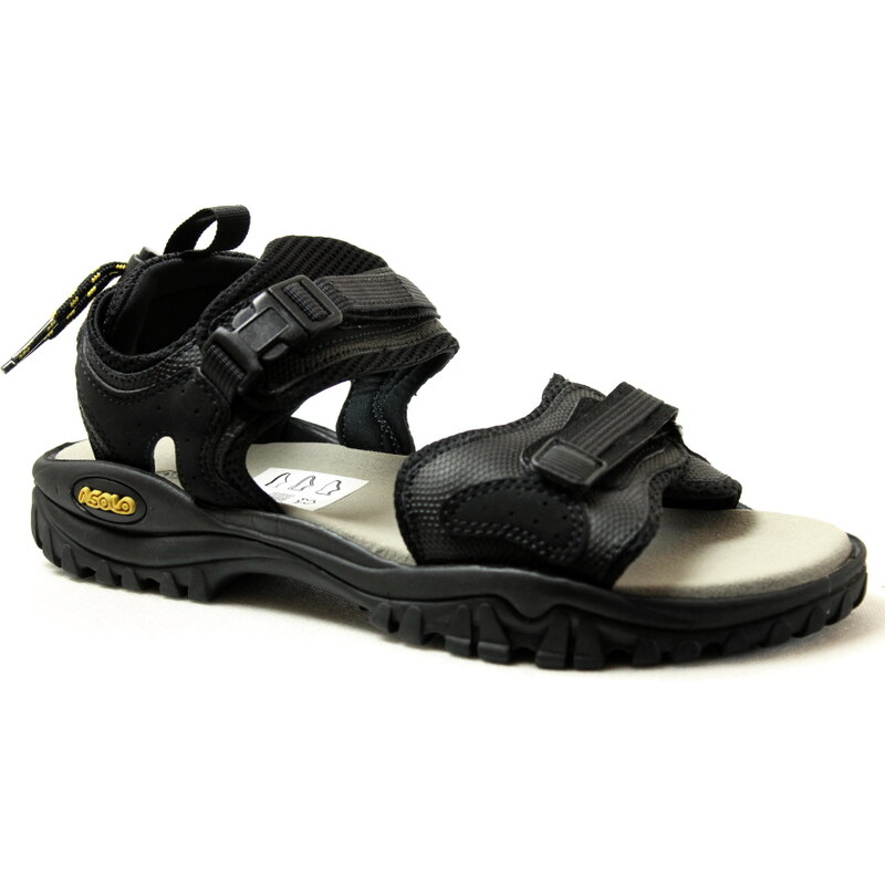 ASOLO Scrambler black/black, pánské trekové sandály vel.10