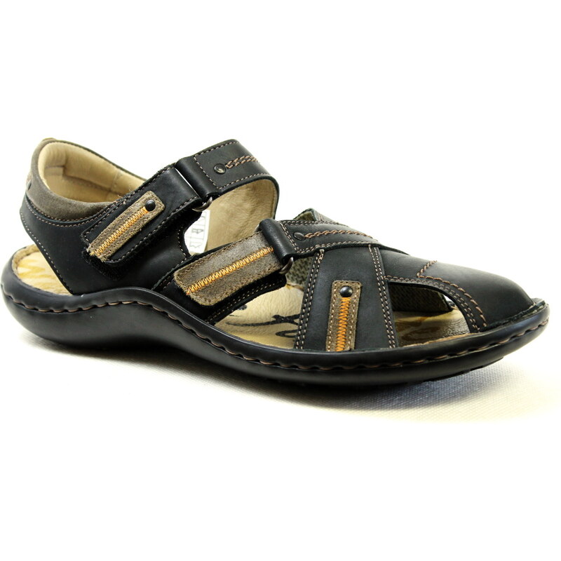 KRISBUT 1112-1 black, pánské sandály