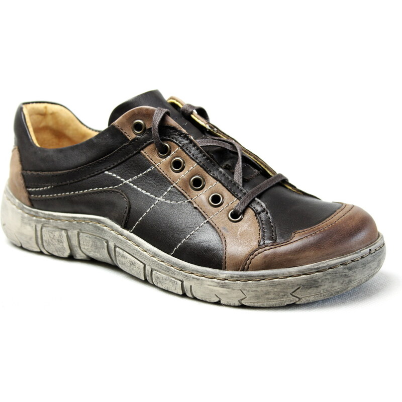 KACPER 2-1197 brown, dámské polobotky, dámská obuv