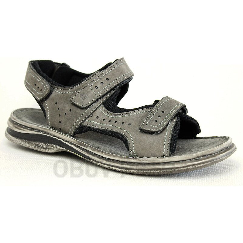 JOSEF SEIBEL 10112 Max 03 vulcano/schwarz, pánské sandály - pánská obuv