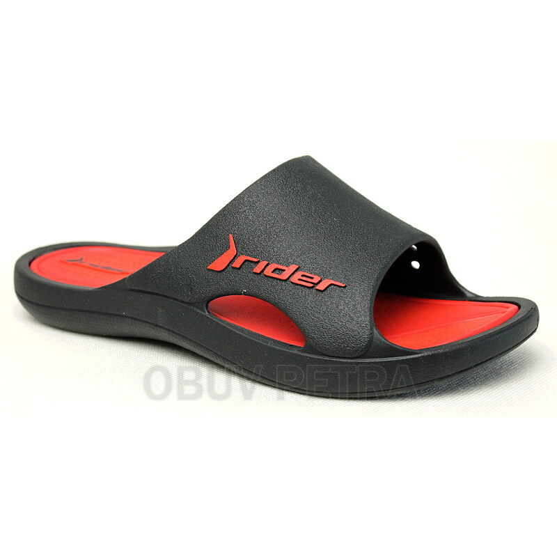 RIDER BAY V AD FF 81688 black/red, pánské pantofle - pánská obuv