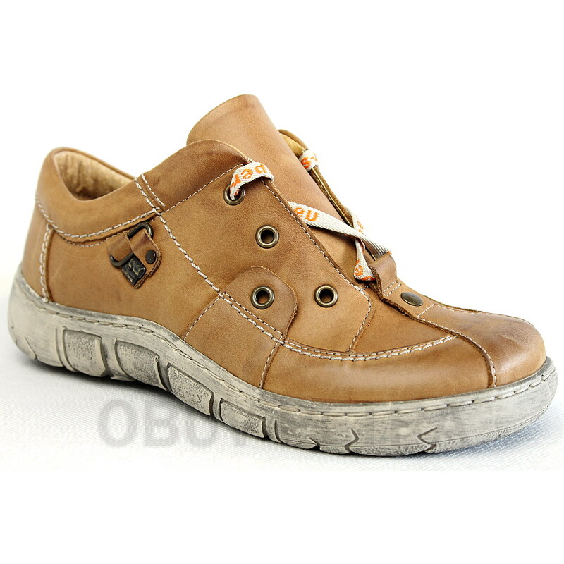 KACPER 2-1195 brown, dámské polobotky - dámská obuv