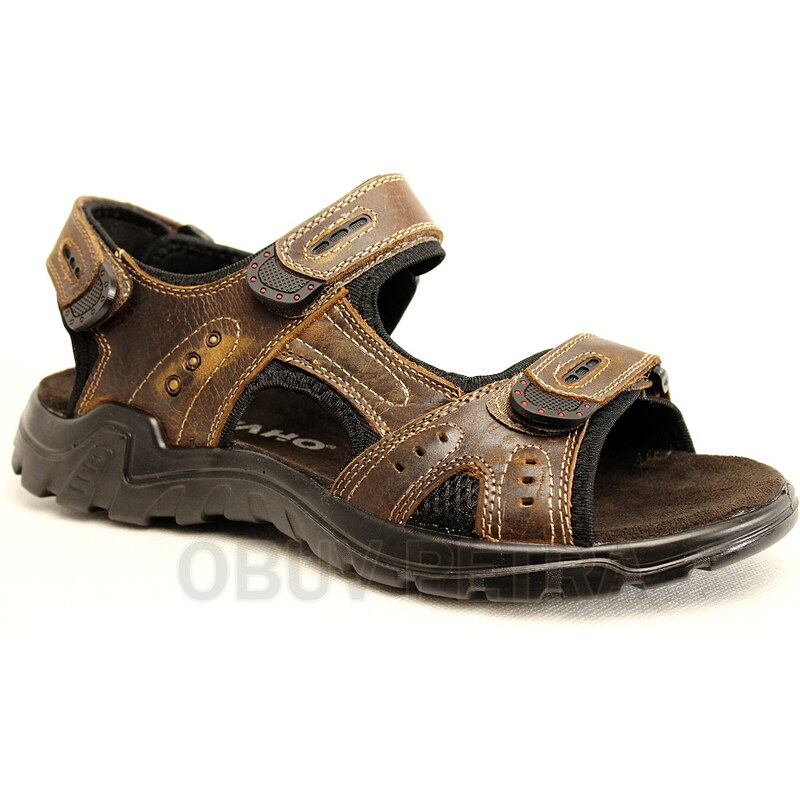TERM NAVAHO NW-112-14-02 tmavě hnědé, pánské vycházkové sandály - pánská obuv