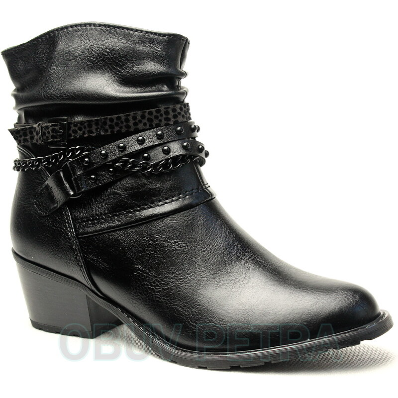 MARCO TOZZI 25359-27 black, dámské polokozačky - dámská obuv