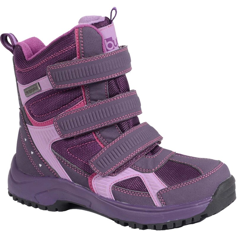 Bugga Dívčí zimní boty s membránou - fialové