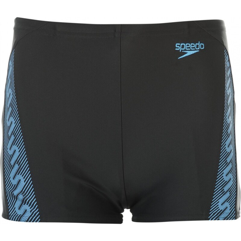 Speedo Monogram Aqua Shorts Junior Boys, blue/grey