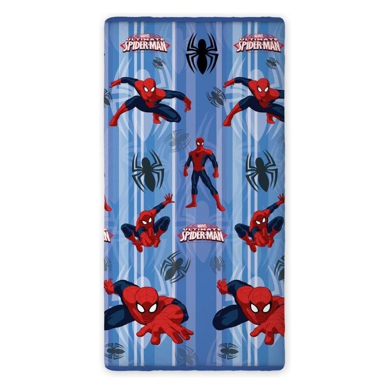 Faro Dětské bavlněné prostěradlo Spiderman, 90x200 cm - modré