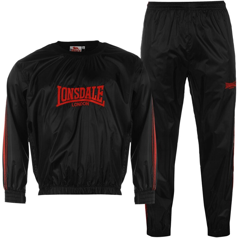 Lonsdale Heavy Mens Sweat Suit, black
