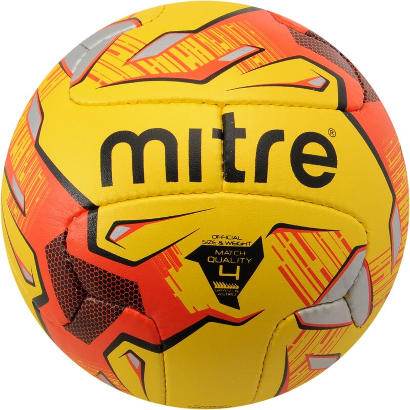 Mitre Delta Fluo V12S Replica Football, yellow