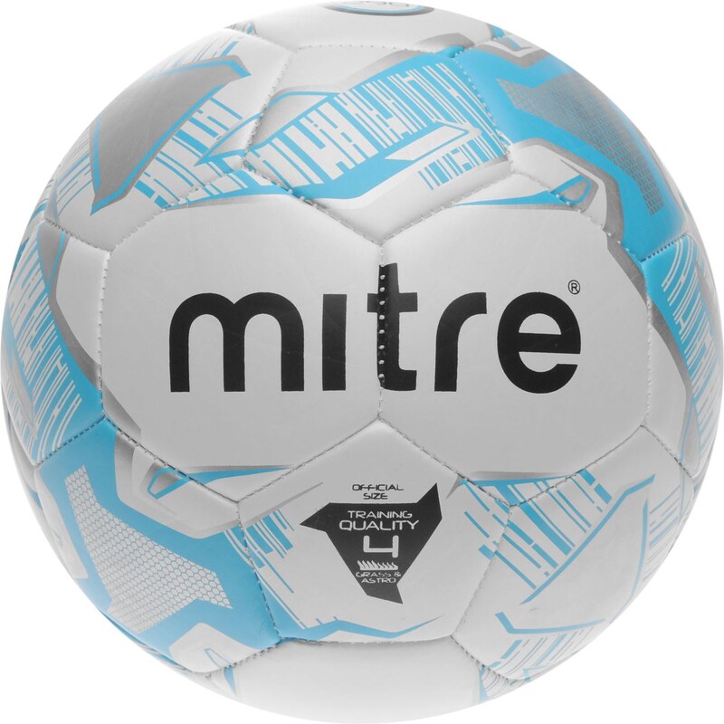 Mitre Junior Lite Football, white/blue/silv