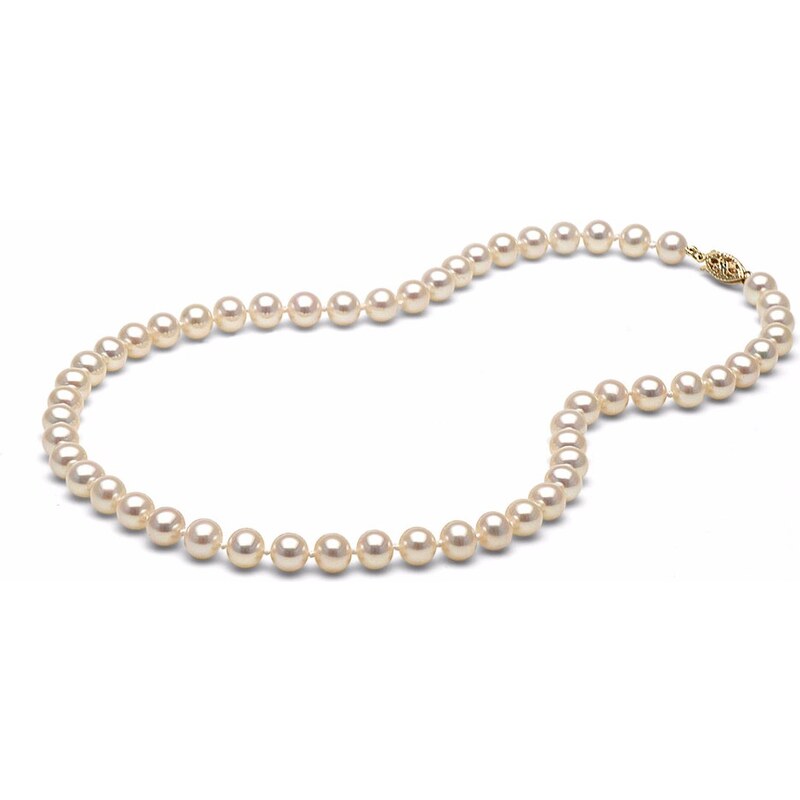 KLENOTA Bílý perlový náhrdelník