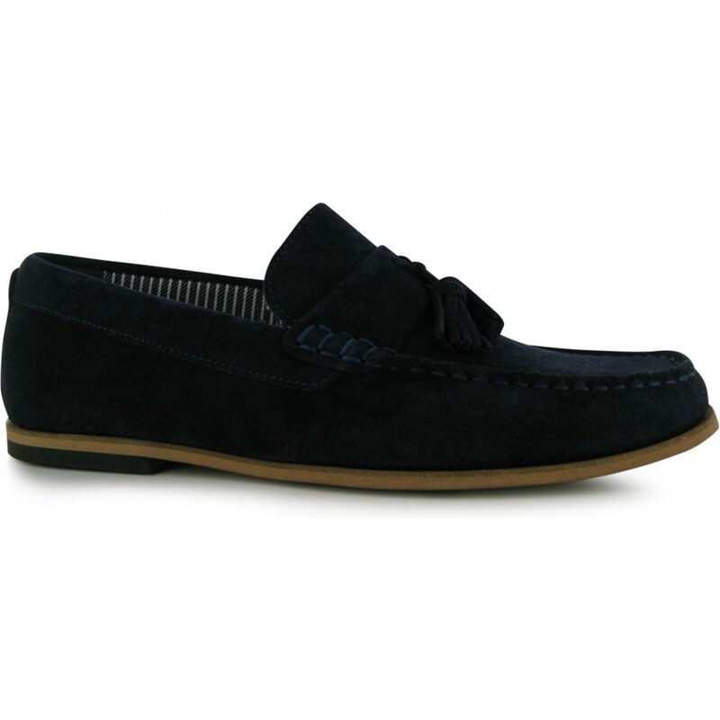 Firetrap Curly Moccasins Mens Shoes, navy