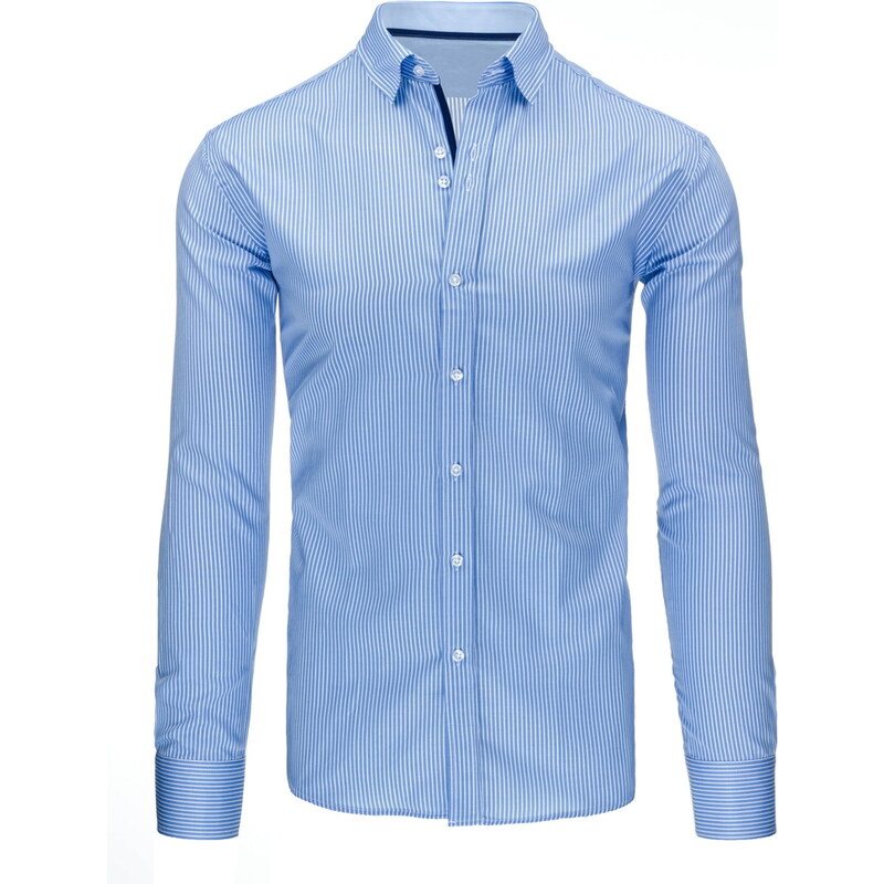 Pánská košile Viadi Polo s bílým proužkem - modrá