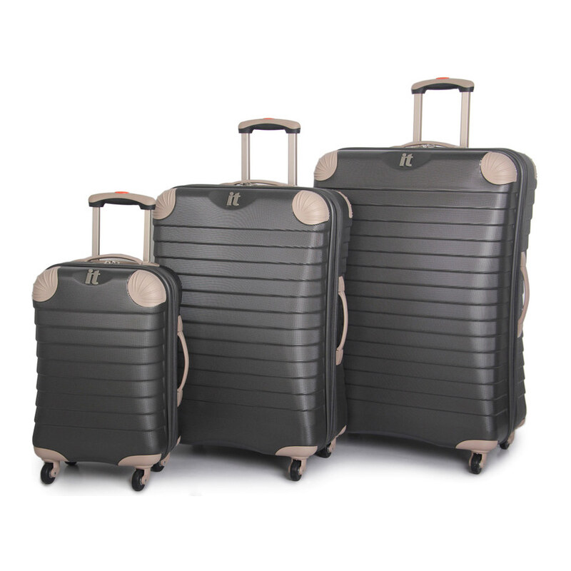 IT Luggage Sada cestovních kufrů 135L/87L/38L TR-1036/3 ABS charcoal