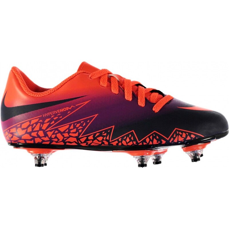 Nike Hypervenom Phade SG Football Boots Junior, orange/purple