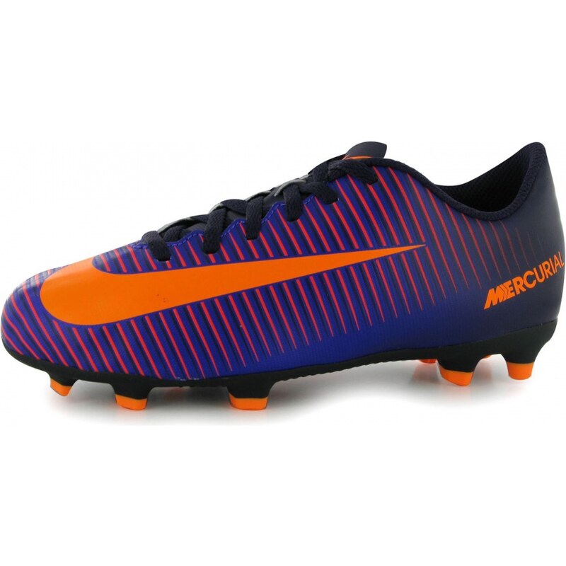 Nike Mercurial Vortex FG Football Boots Junior, purple/citrus