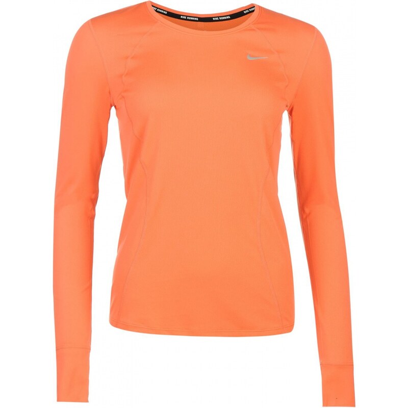 Nike Racer Long Sleeved Running Top Ladies, orange