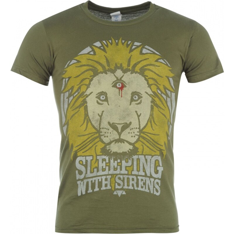 Official Sleeping With The Sirens T Shirt, lion crest