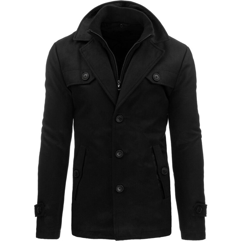Zimní kabát pro elegány černý