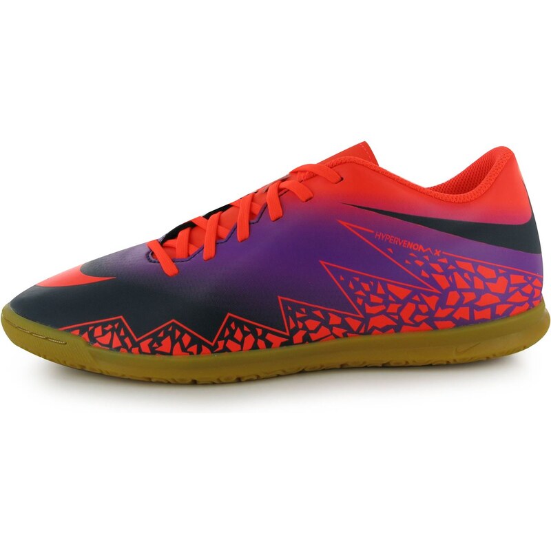 Nike Hypervenom Phade Indoor Court Trainers Mens, orange/purple