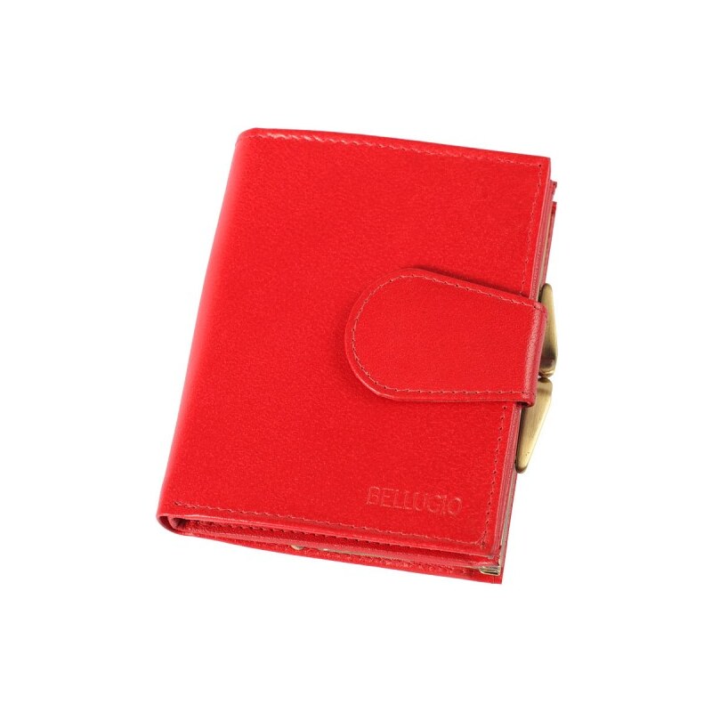 Dámská peněženka kožená, červená barva Bellugio ADF-40-110 {name}