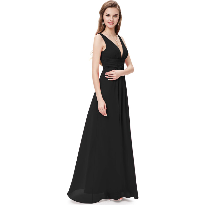 Ever Pretty plesové dlouhé šaty 9016 černá