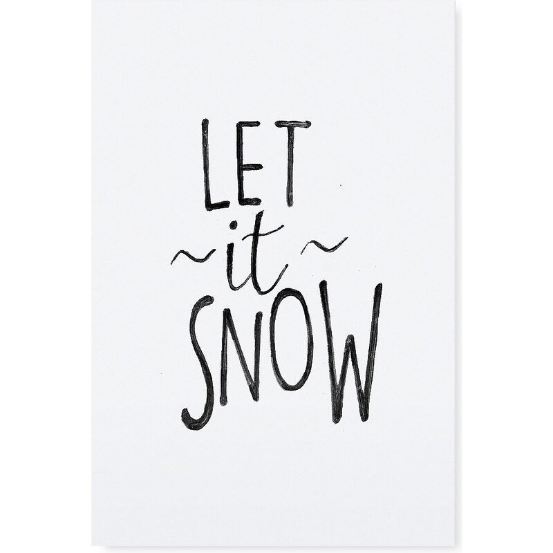 TAFELGUT Plakát Let it snow 30x42