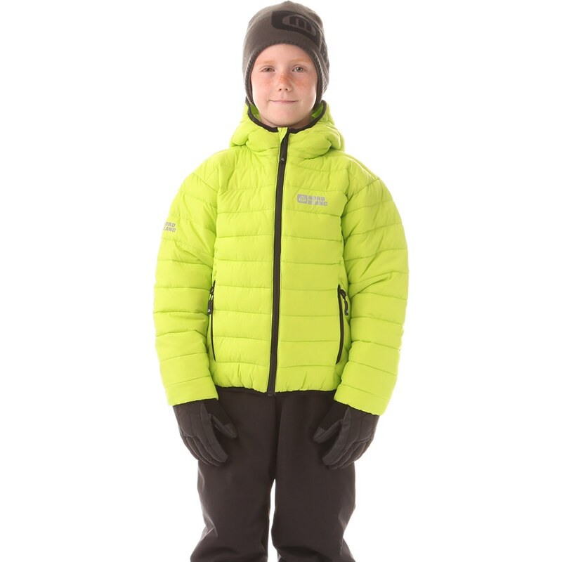 Dětská zimní chlapecká bunda Nordblanc Will jasně zelená