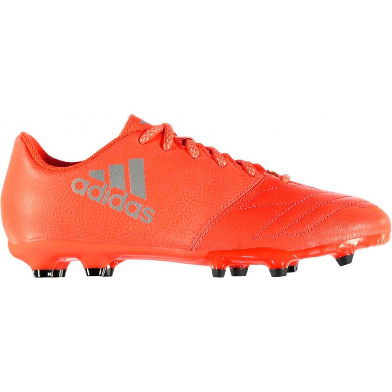 Adidas X 16.3 Leather FG Football Boots Children, solar red