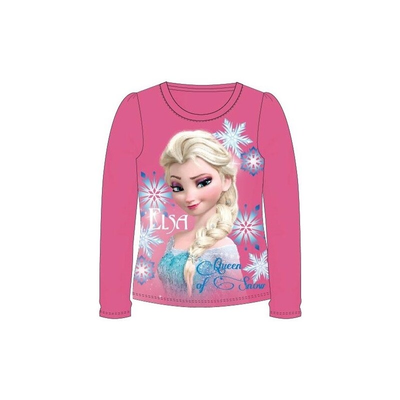 E plus M Dívčí tričko Frozen Elsa - růžové