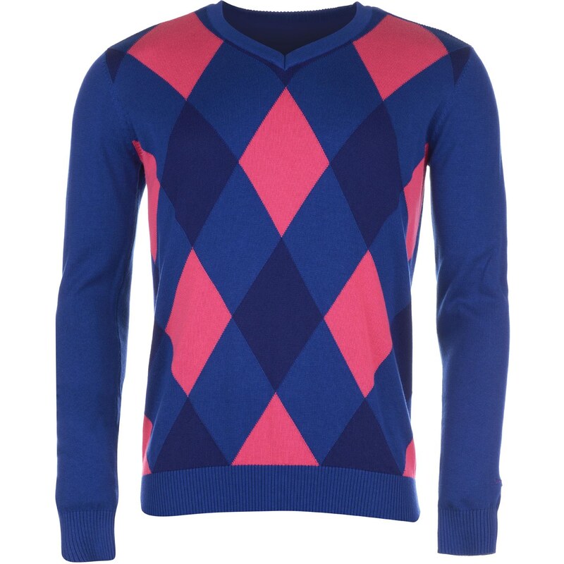 Svetr Slazenger Argyle V Neck pán.