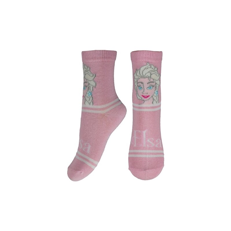 E plus M Dívčí ponožky Frozen - světle růžové