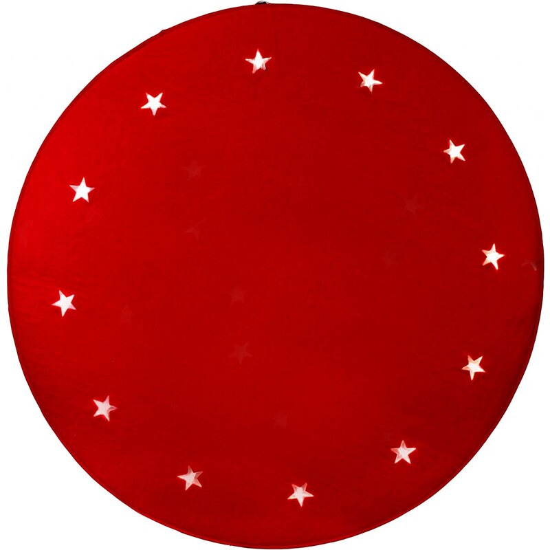 Star Trading Svítící koberec pod stromeček Stars Red