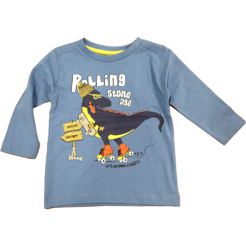 Carodel Chlapecké tričko s dinosaurem - modré
