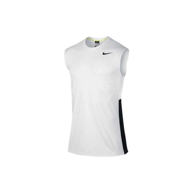 Nike Tričko bez rukávu na sport bílá M