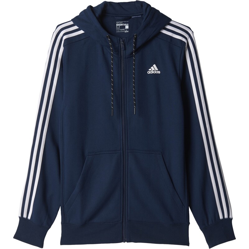 adidas Sportovní mikina s kapucí modrá XL