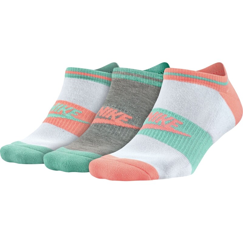 Nike Barevné dámské ponožky bílá M