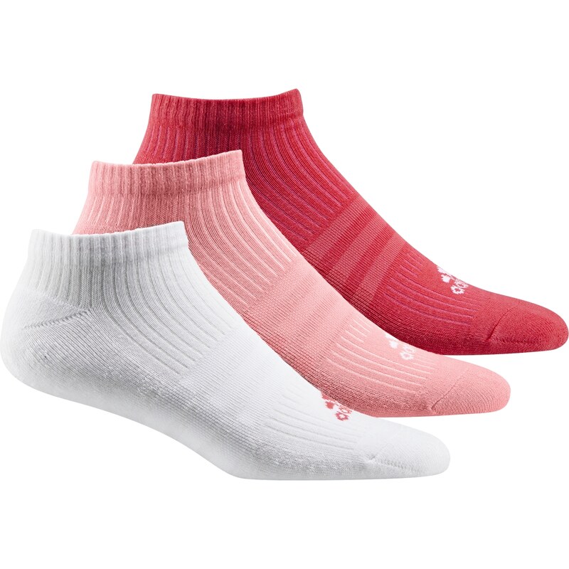 Ponožky adidas 3S No-Show Half Cushioned 3Pp růžová