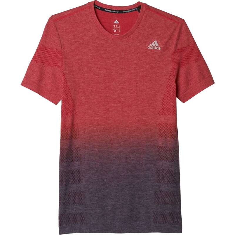 adidas Běžecké tričko Primeknit červená XS