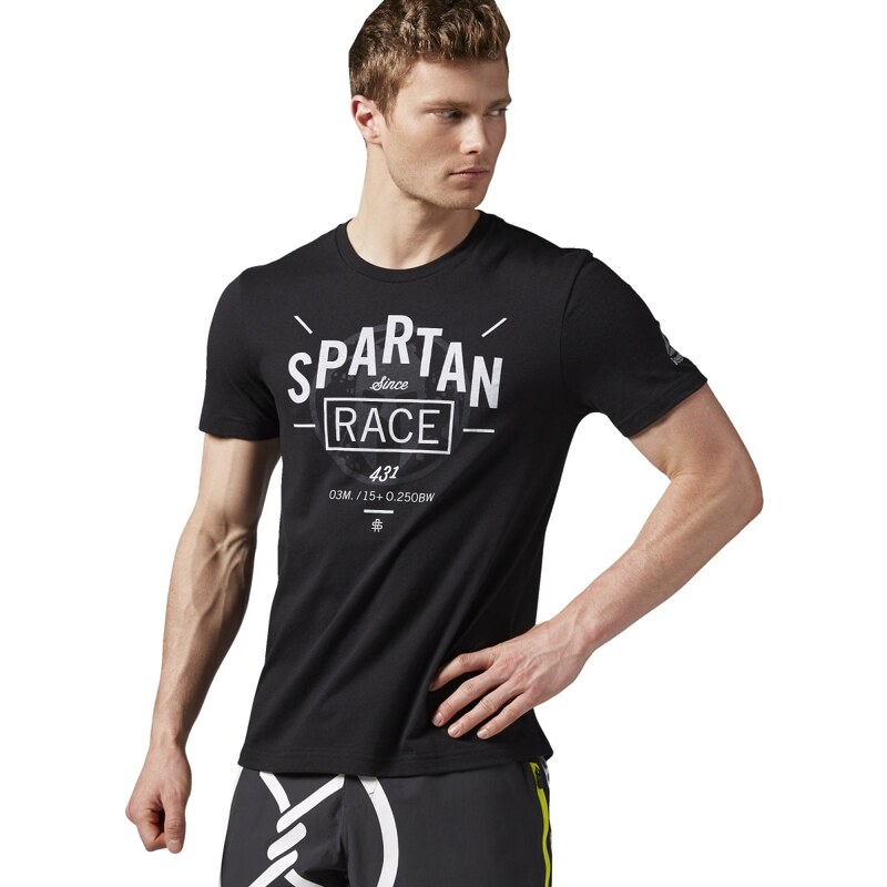 Reebok Spartan Race Bi-Blend Tee černá M