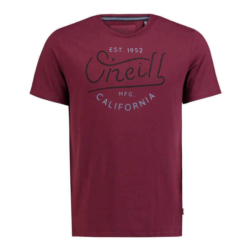 O'Neill Bavlněné triko vínová M