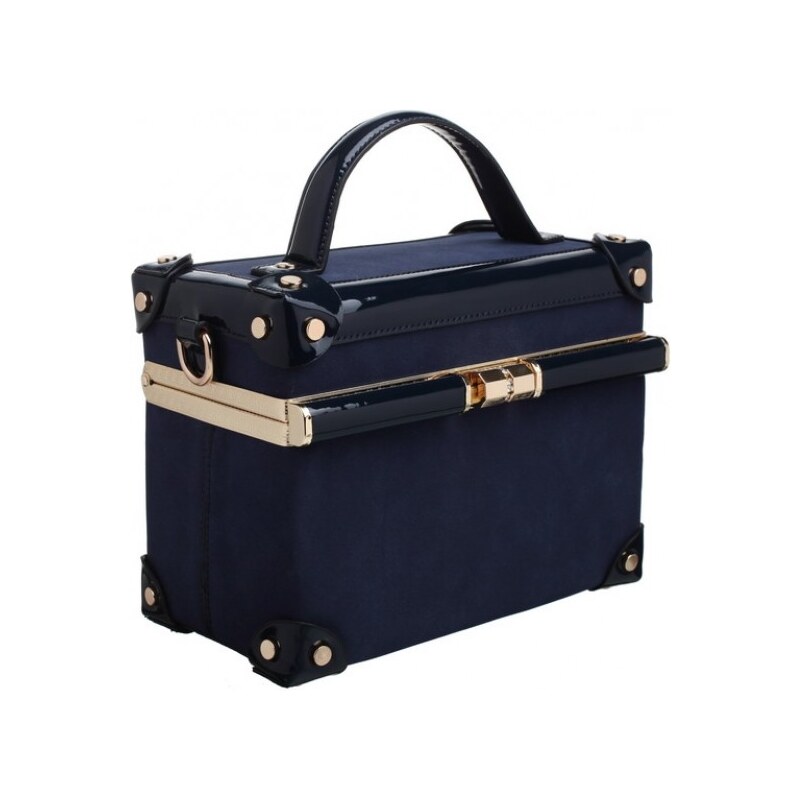 Modrá kufříková kabelka Bessie London