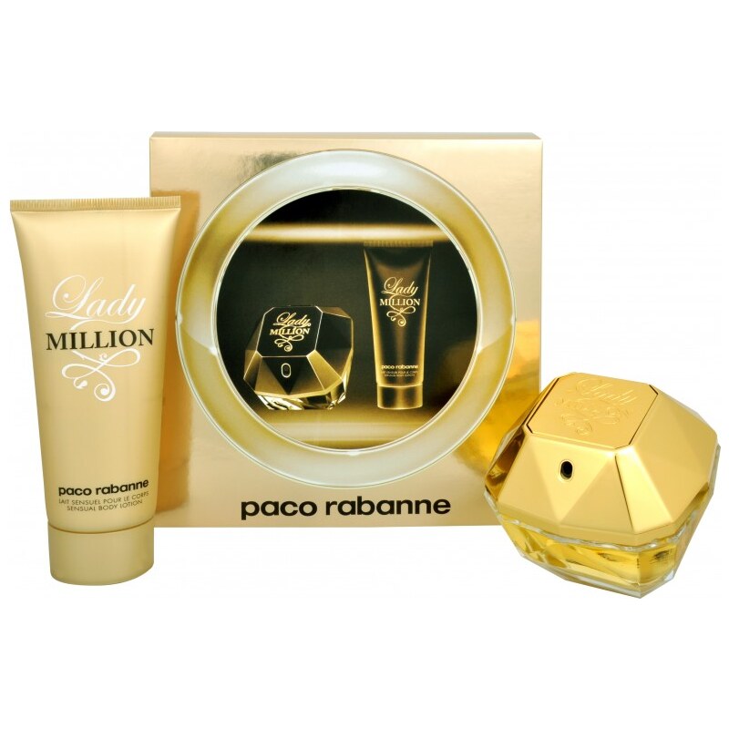 Paco Rabanne Lady Million - EDP 80 ml + tělové mléko 100 ml