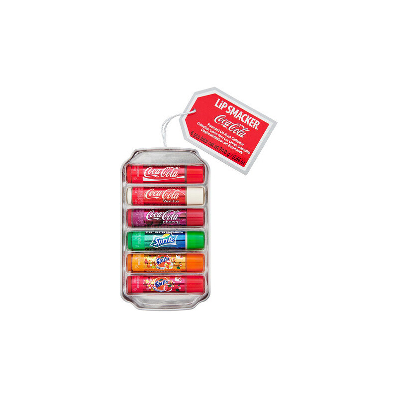 Lip Smacker Coca-Cola Tinbox balzámy na rty s příchutí v dárkové krabičce 6 x 4 g