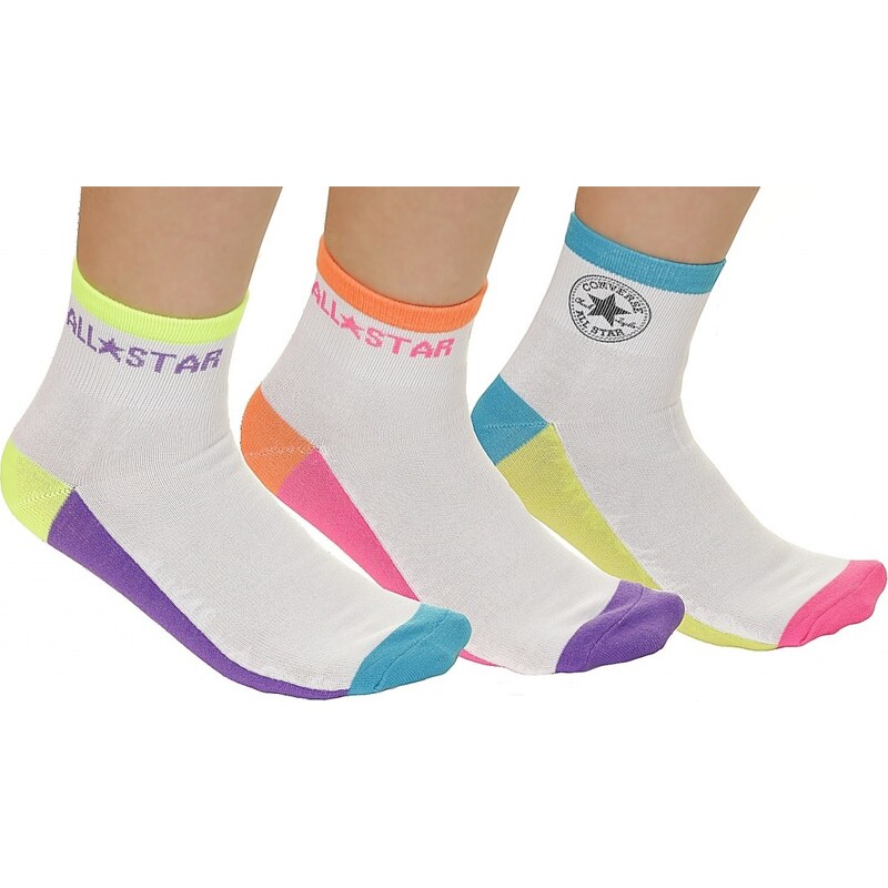 Converse neonové klasické ponožky 3 Pack