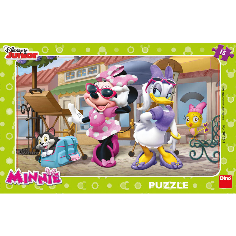 Dino Puzzle Minnie na Montmartu 15 dílků