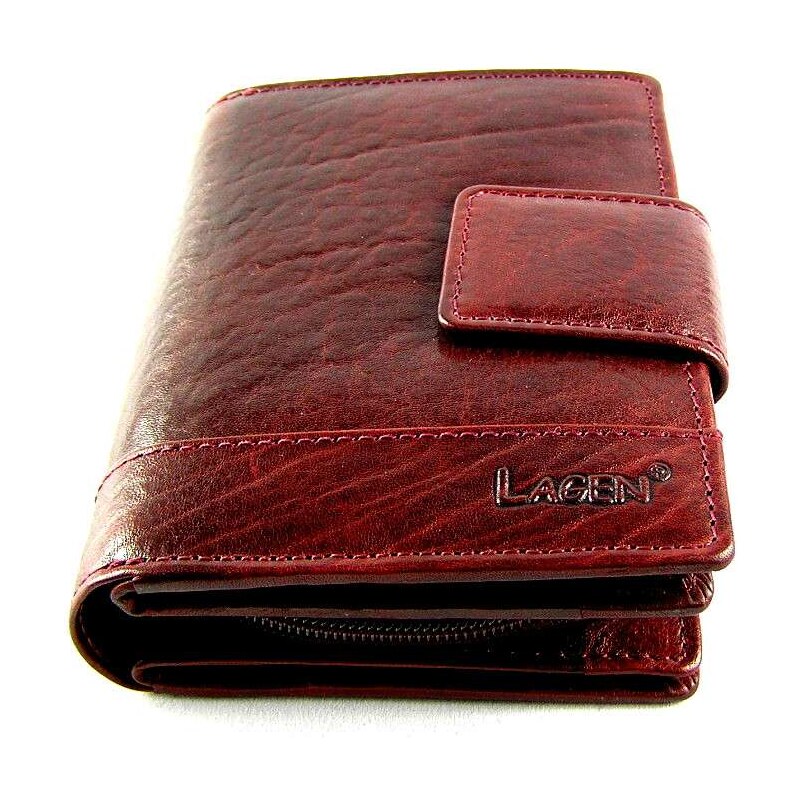 Kožená peněženka Lagen - vínová