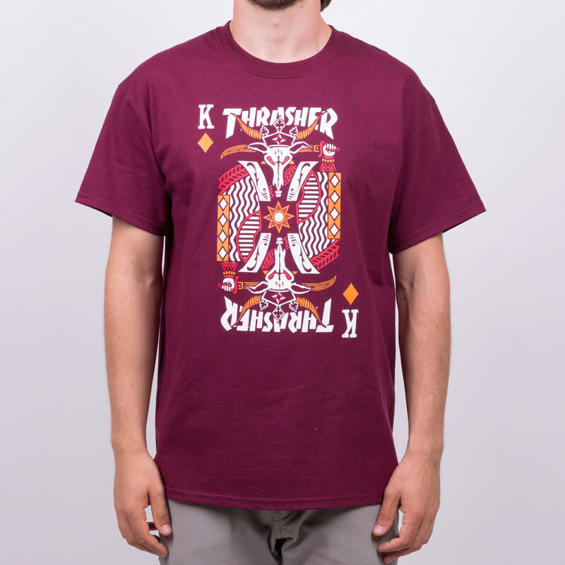 Tričko Thrasher king of diamonds Maroon