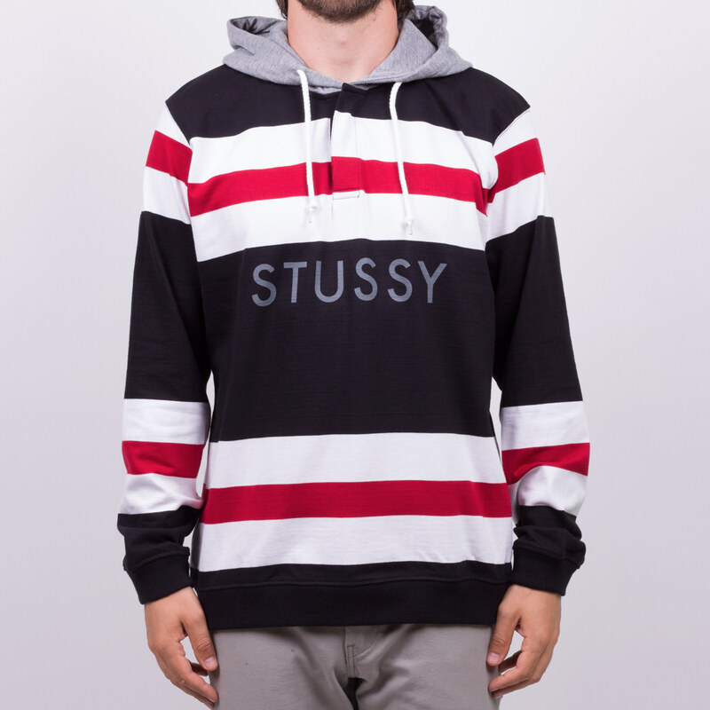 Mikina Stussy Rugby Black