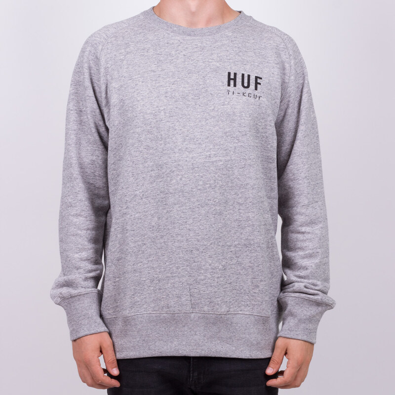 HUF Sweatshirt Basic Training grey heather